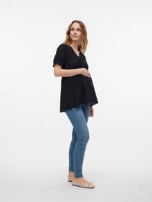 MAMA.LICIOUS Tops Regular Fit Col rond -Black - 20019125