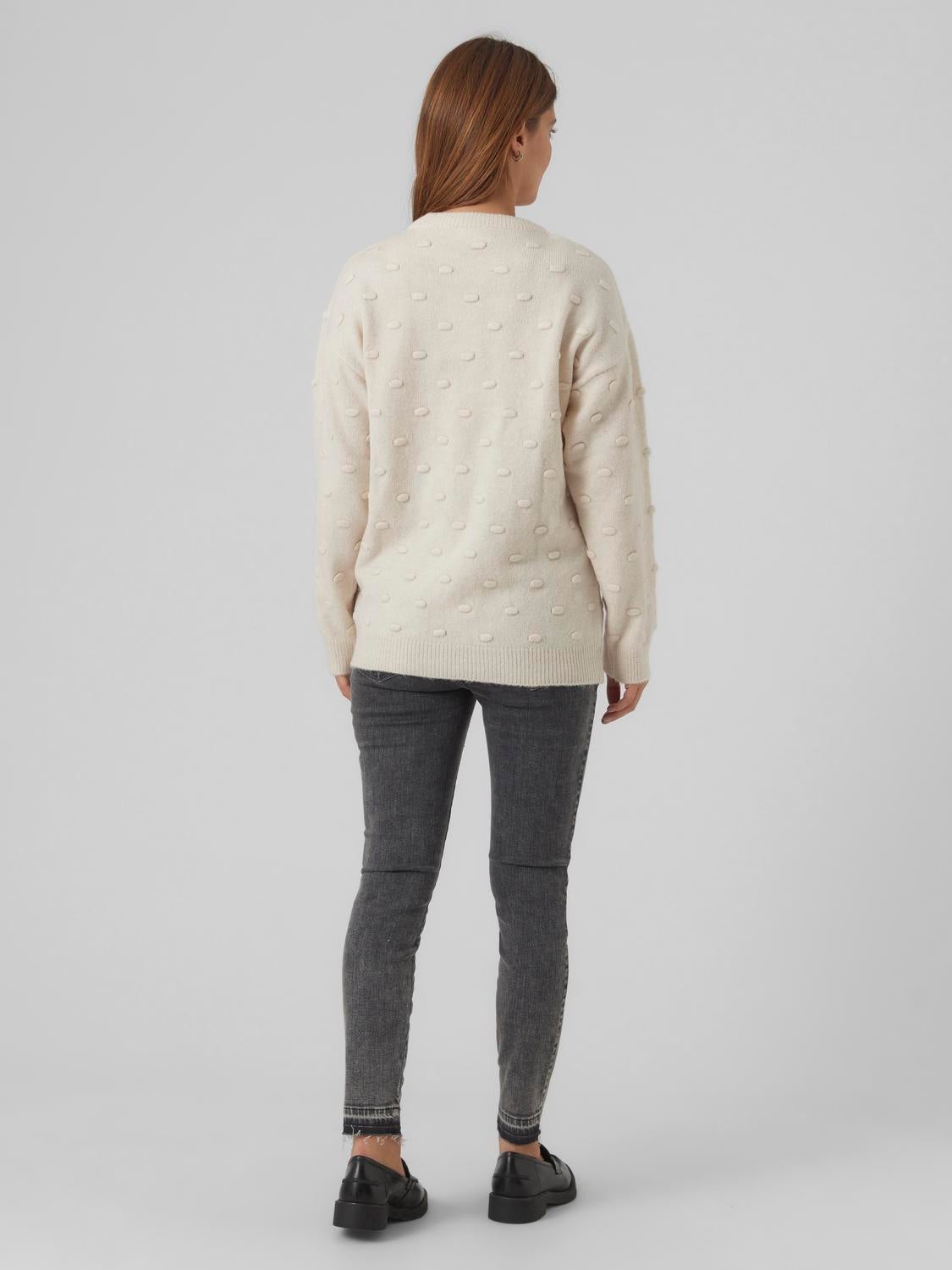 PULL EN MAILLE | Blanc cassé | MAMA.LICIOUS®