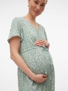 MAMA.LICIOUS Maternity-dress -Hedge Green - 20019179