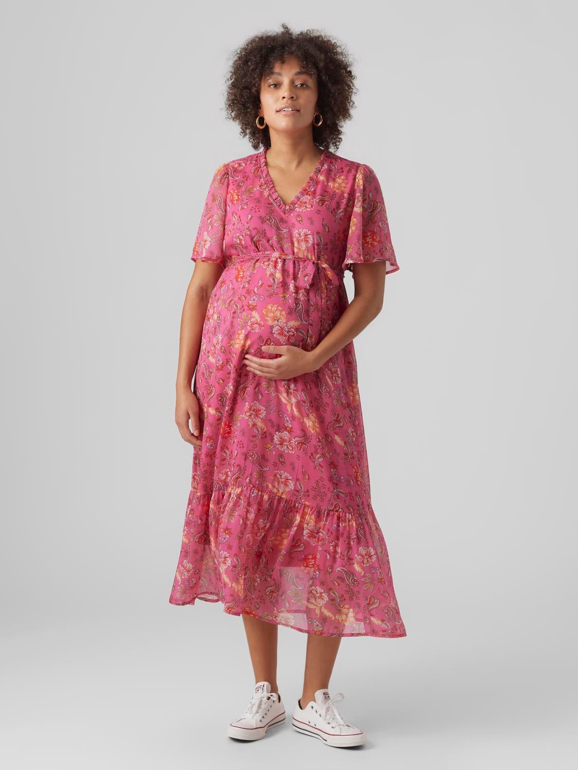 MAMA.LICIOUS Mamma-klänning -Pink Yarrow - 20019186