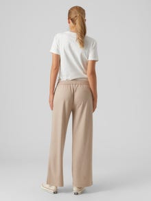 MAMA.LICIOUS Regular Fit Regular waist Trousers -Oatmeal - 20019189