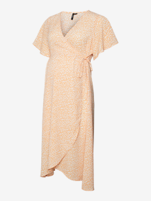MAMA.LICIOUS VMMSAKI Vestido de Maternidad -Mock Orange - 20019203