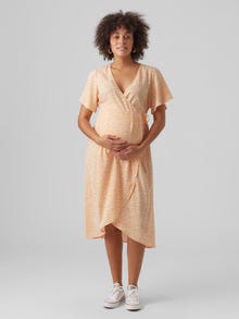 MAMA.LICIOUS VMMSAKI Vestido de Maternidad -Mock Orange - 20019203