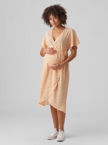 MAMA.LICIOUS VMMSAKI Vestido de Maternidad -Mock Orange - 20019203
