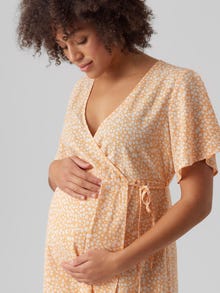 MAMA.LICIOUS VMMSAKI Vestido de Maternidad -Mock Orange - 20019203