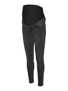 MAMA.LICIOUS Jeans Slim Fit Taille basse -Grey Denim - 20019223