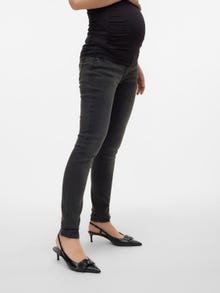 MAMA.LICIOUS Jeans Slim Fit Taille basse -Grey Denim - 20019223