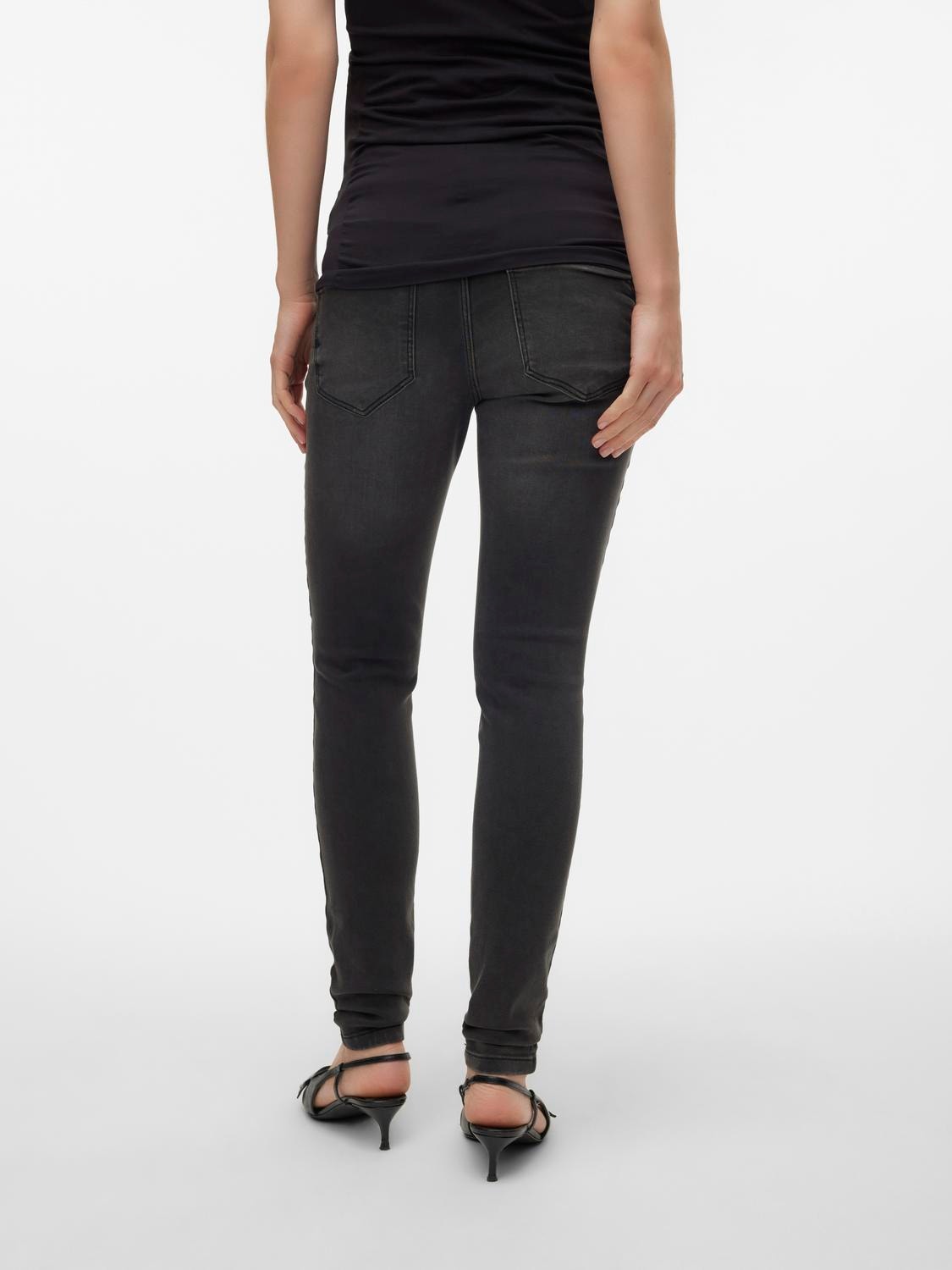 MAMA.LICIOUS Slim Fit Low waist Jeans -Grey Denim - 20019223