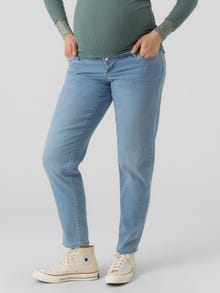 MAMA.LICIOUS Mom Fit Jeans -Light Blue Denim - 20019227