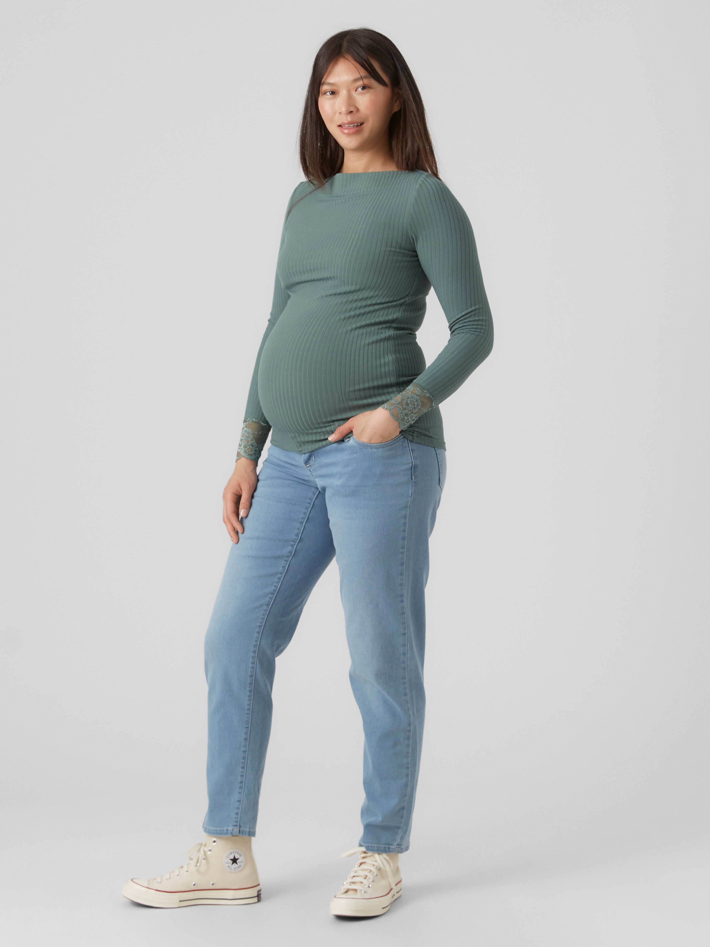 Planet Motherhood Maternity Women's Skinny Jeans with Overbelly Band -  Walmart.com