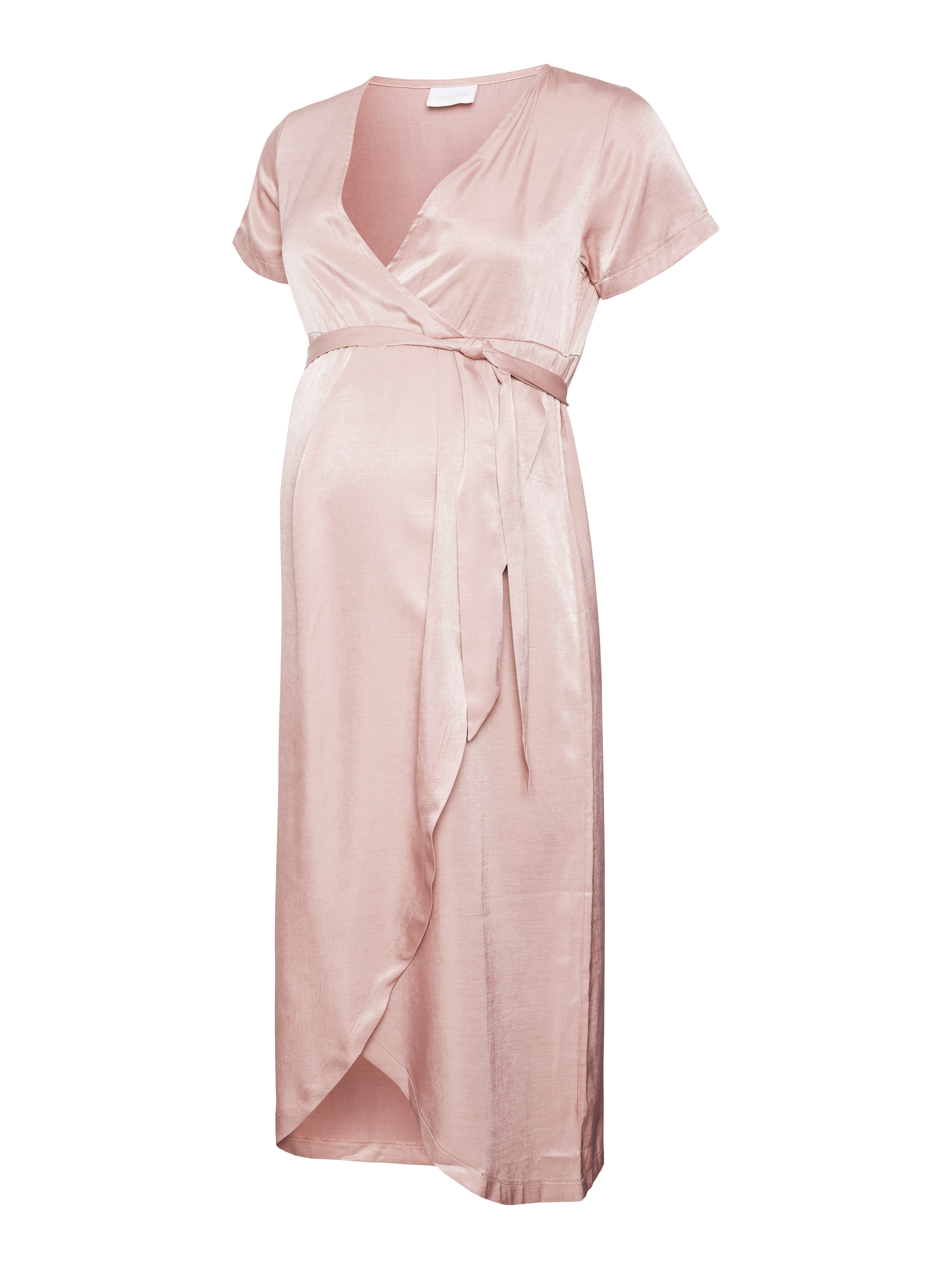 Pink silk maternity dress clearance
