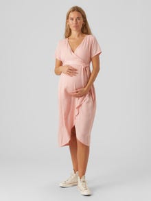 MAMA.LICIOUS Zwangerschaps-jurk -Silver Pink - 20019242