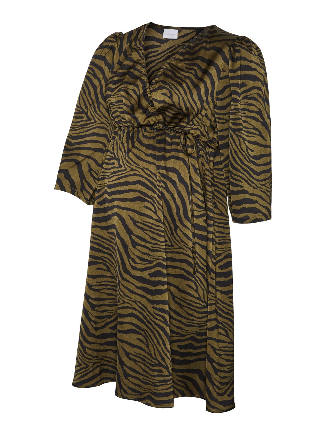 MAMA.LICIOUS Robe courte Regular Fit Col en V -Winter Moss - 20019299