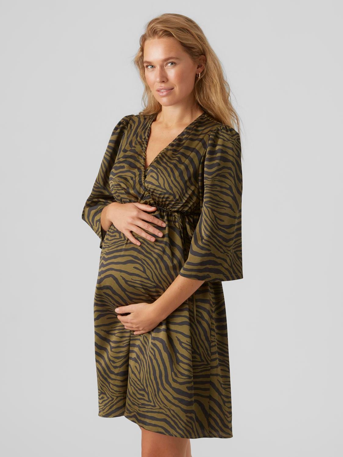 MAMA.LICIOUS Maternity-dress -Winter Moss - 20019299