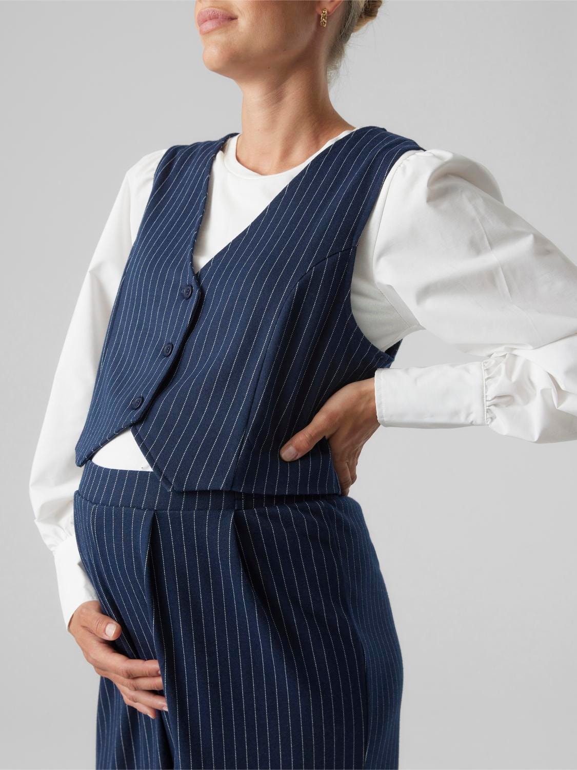 MAMA.LICIOUS Maternity-waistcoat -Navy Blazer - 20019319