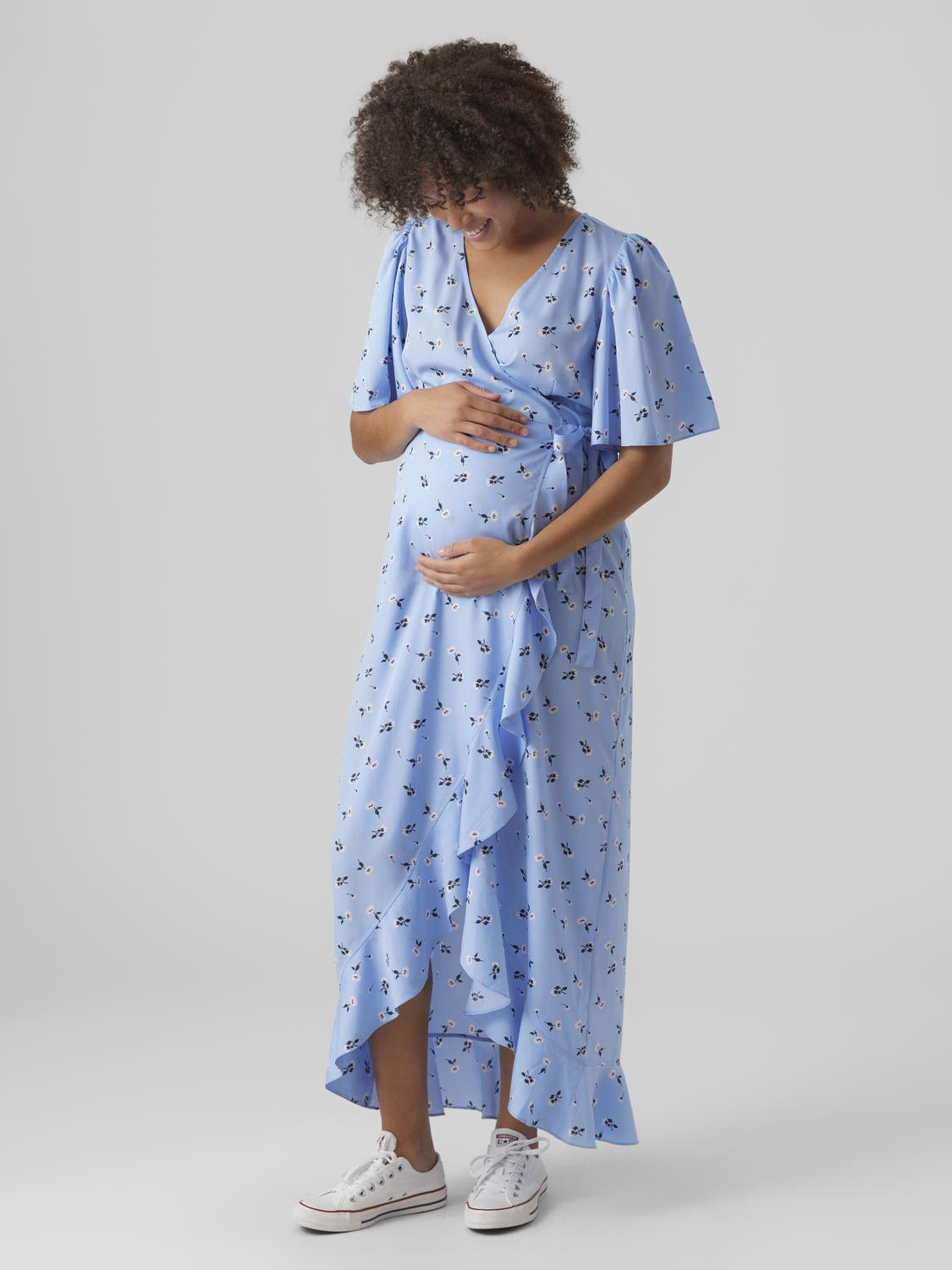 MAMA.LICIOUS Maternity-dress -Little Boy Blue - 20019327