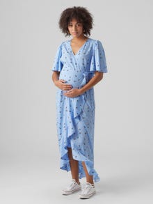 Maternity-dress, Medium Blue