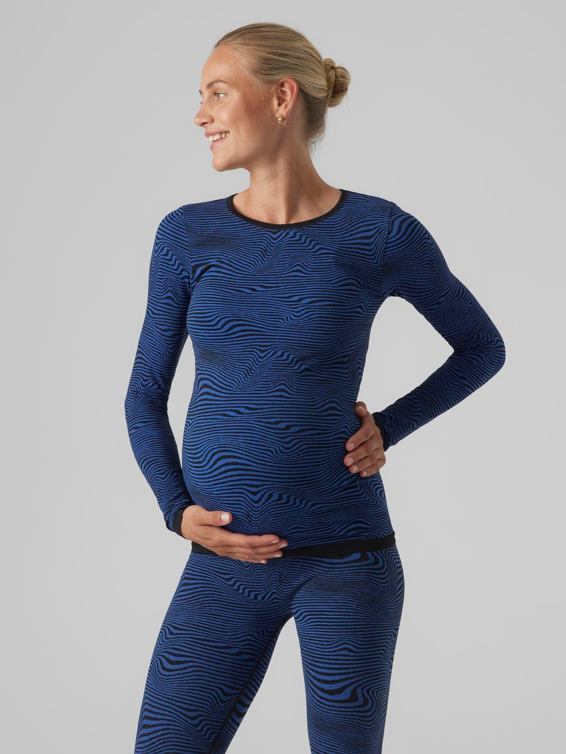 MAMA.LICIOUS Maternity-top  -Beaucoup Blue - 20019389