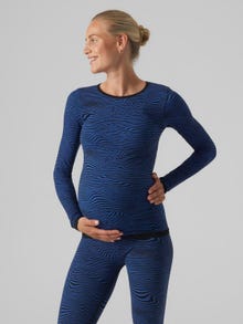 MAMA.LICIOUS Maternity-top  -Beaucoup Blue - 20019389