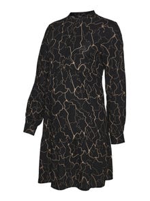 MAMA.LICIOUS Robe courte Regular Fit Col chemise -Black - 20019399