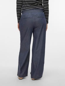 MAMA.LICIOUS Pantaloni Wide Leg Fit -Medium Blue Denim - 20019429