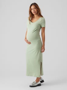 MAMA.LICIOUS Maternity-dress -Smoke Green - 20019431