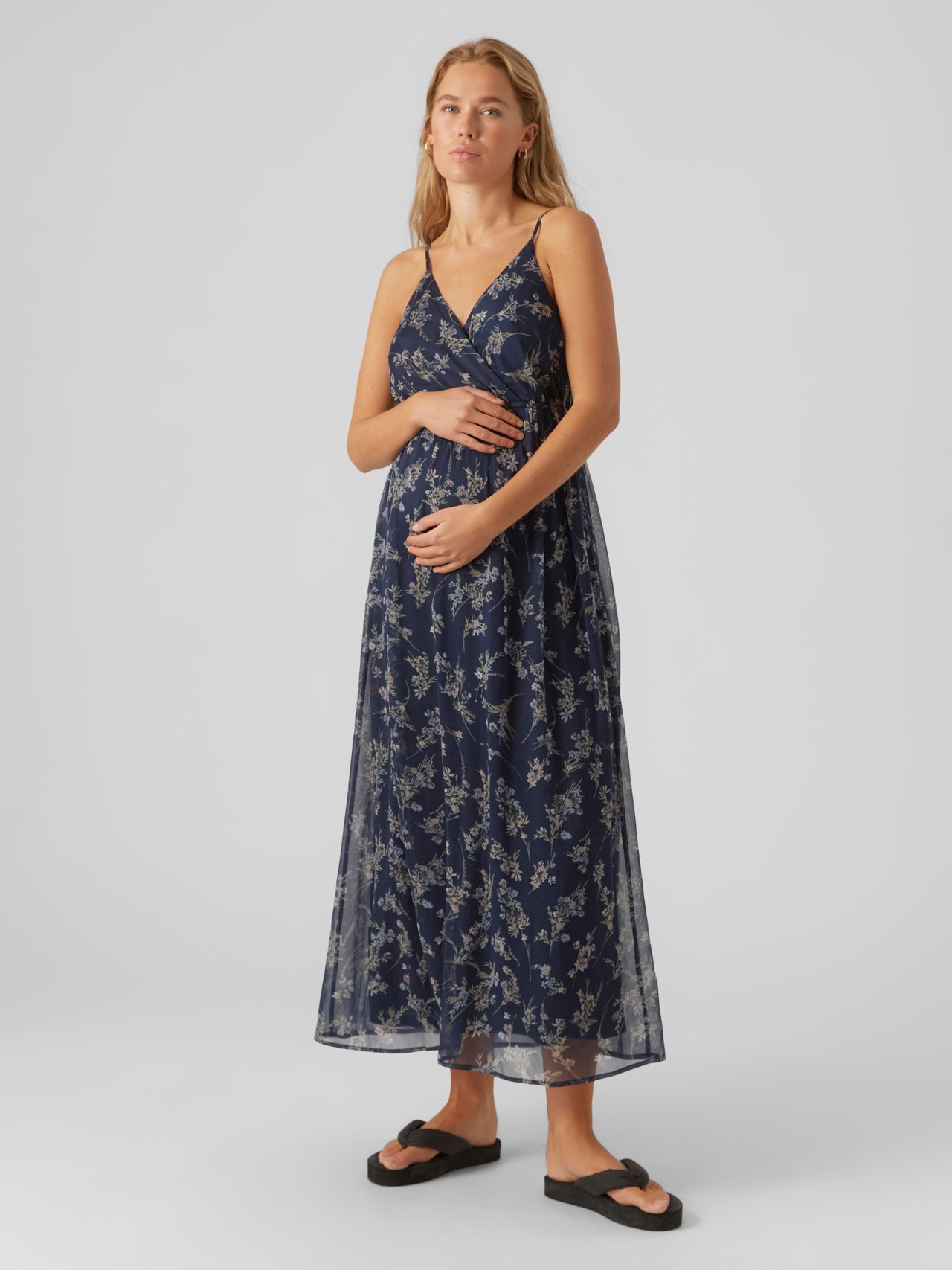 Mamalicious Mercy Shirt Maternity Dress, Della Robbia Blue at John Lewis &  Partners