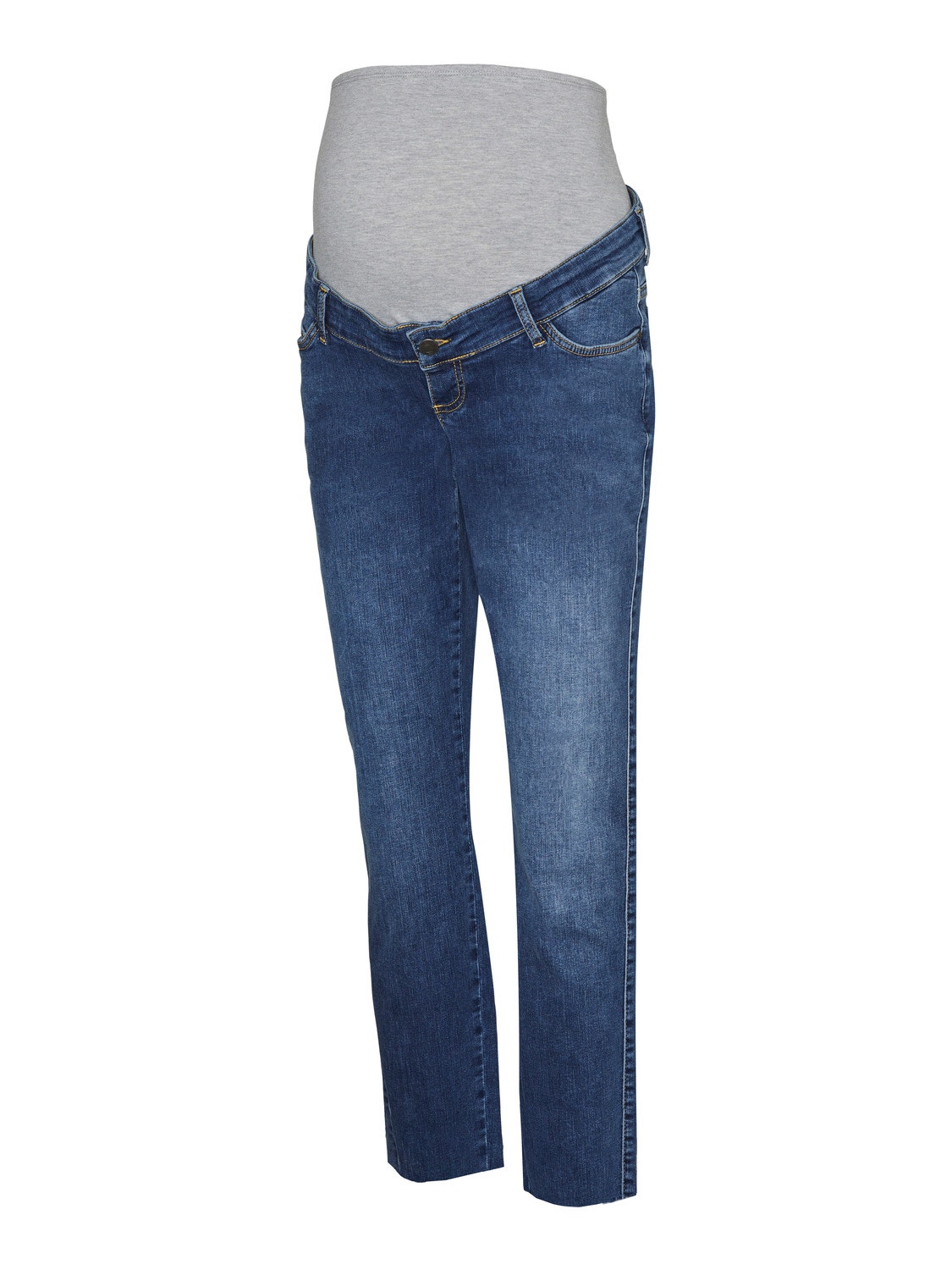 MAMA.LICIOUS Krój regularny Średnia talia Jeans -Medium Blue Denim - 20019518