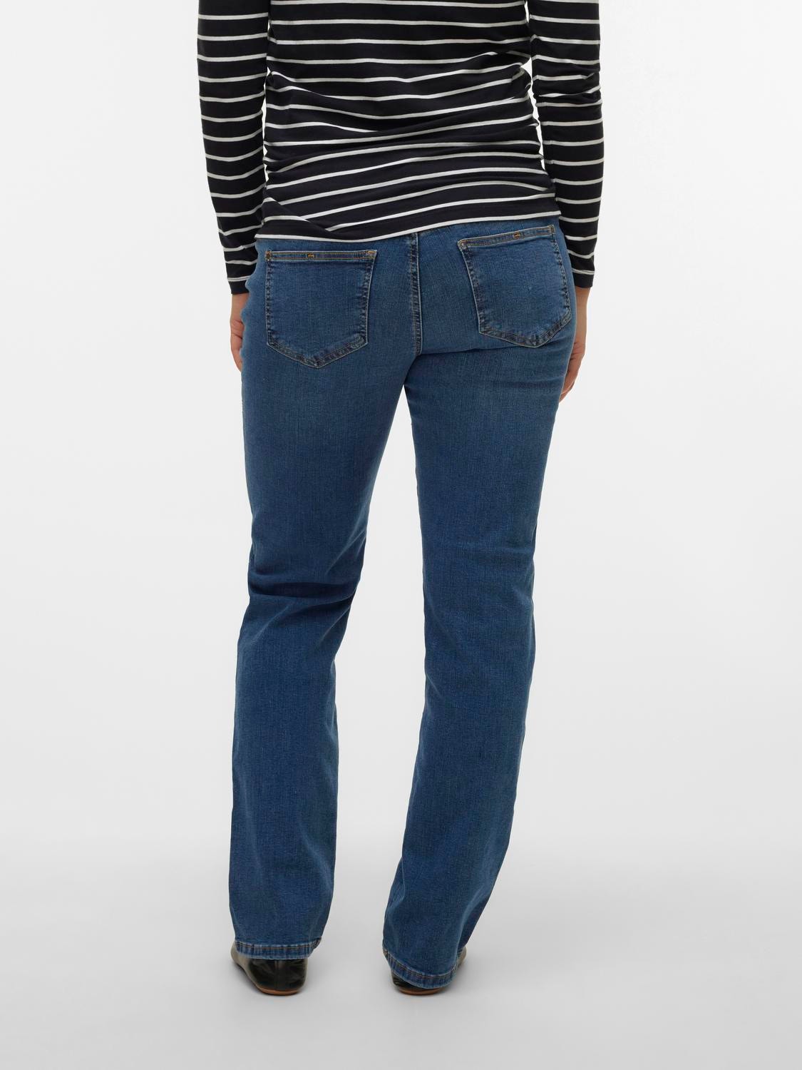 MAMA.LICIOUS Jeans Regular Fit Vita media -Medium Blue Denim - 20019518