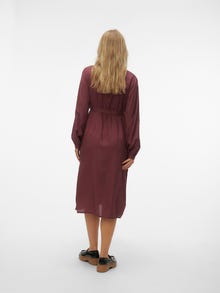 MAMA.LICIOUS MLSOPHIA Maternity Dress -Tawny Port - 20019522