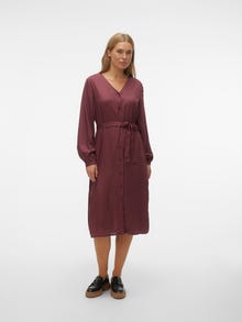 MAMA.LICIOUS MLSOPHIA Maternity Dress -Tawny Port - 20019522