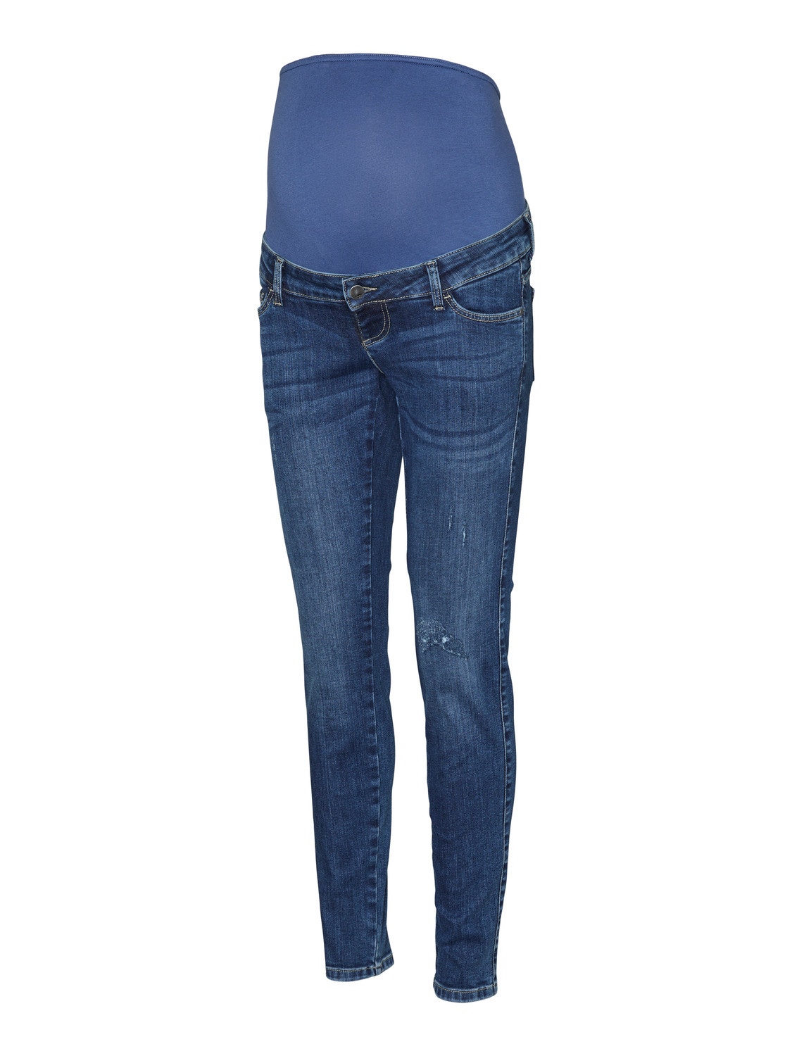 MAMA.LICIOUS Regular Fit Middels høy midje Jeans -Medium Blue Denim - 20019524