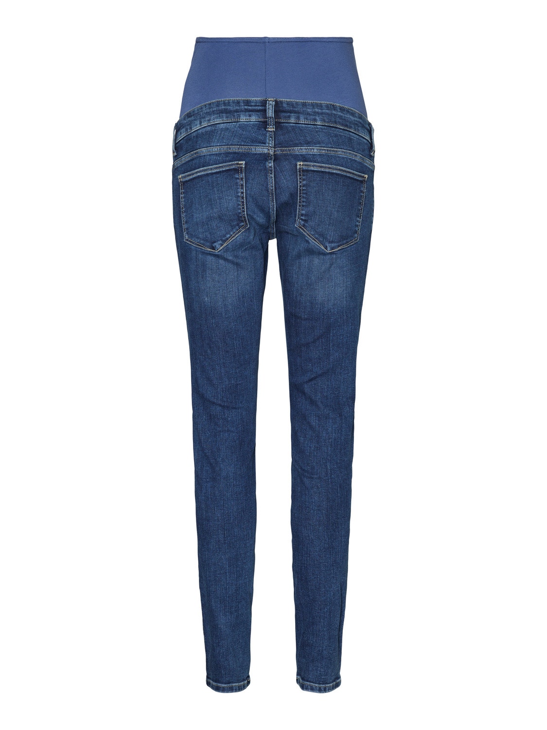 MAMA.LICIOUS Regular Fit Middels høy midje Jeans -Medium Blue Denim - 20019524