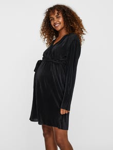 MAMA.LICIOUS Robe courte Regular Fit Col rond -Black - 20019625