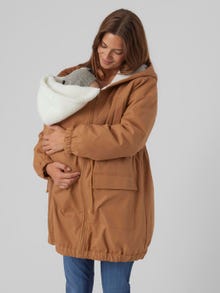 MAMA.LICIOUS Maternity-jacket -Tobacco Brown - 20019632