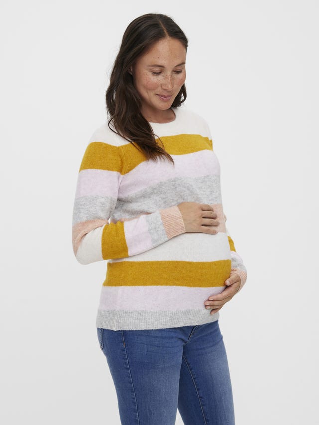 MAMA.LICIOUS Knitted maternity-pullover - 20019661