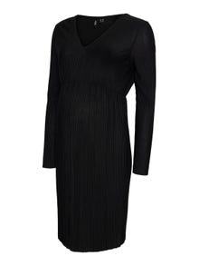 MAMA.LICIOUS Vestido corto Corte regular Cuello en V -Black - 20019688