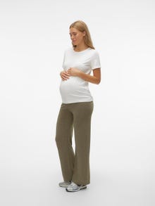 MAMA.LICIOUS Leggings Wide Leg Fit Taille haute -Winter Moss - 20019689