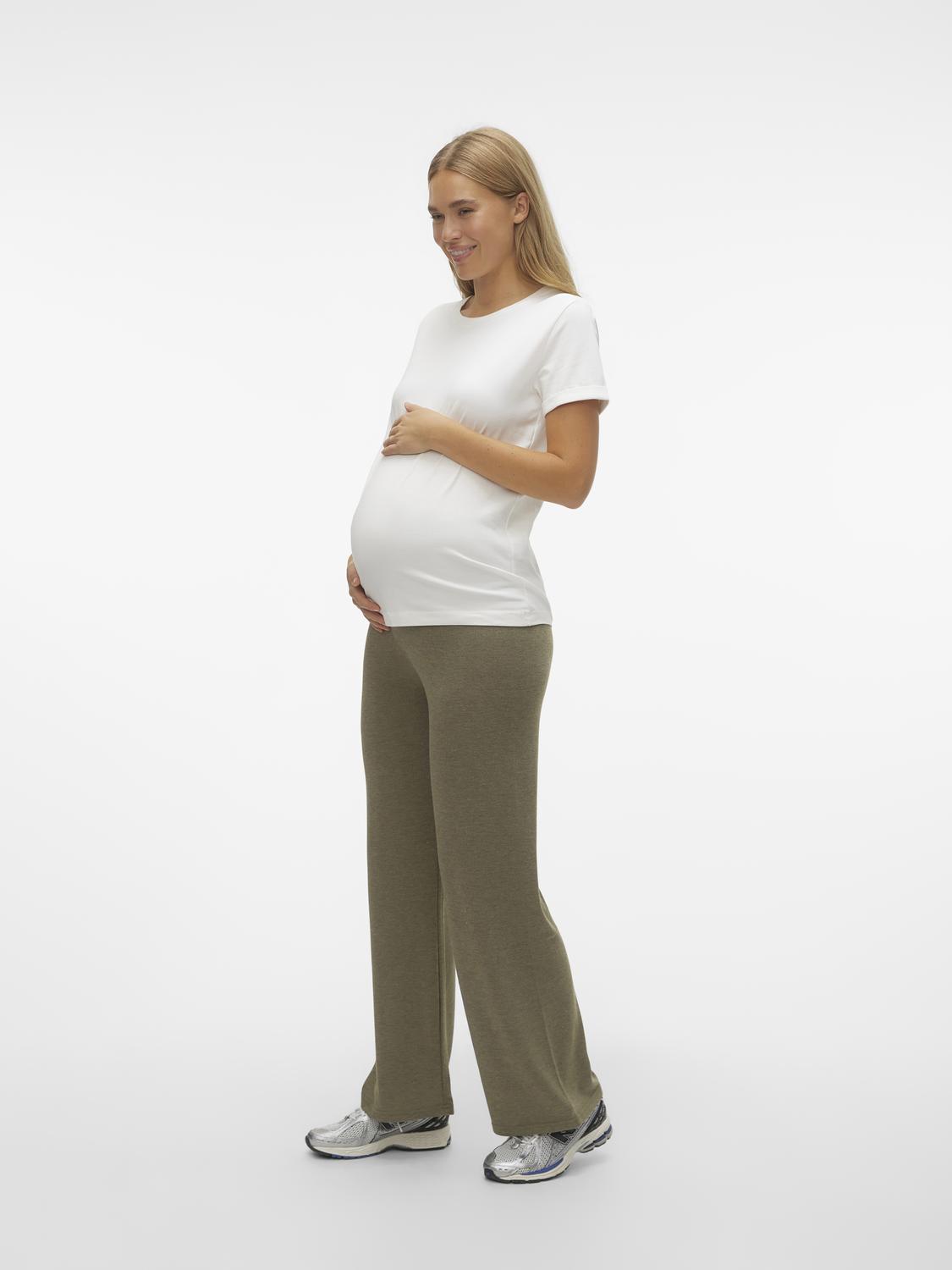 MAMA.LICIOUS Maternity-trousers -Winter Moss - 20019689