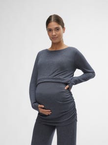 MAMA.LICIOUS Zwangerschaps-top -Navy Blazer - 20019690