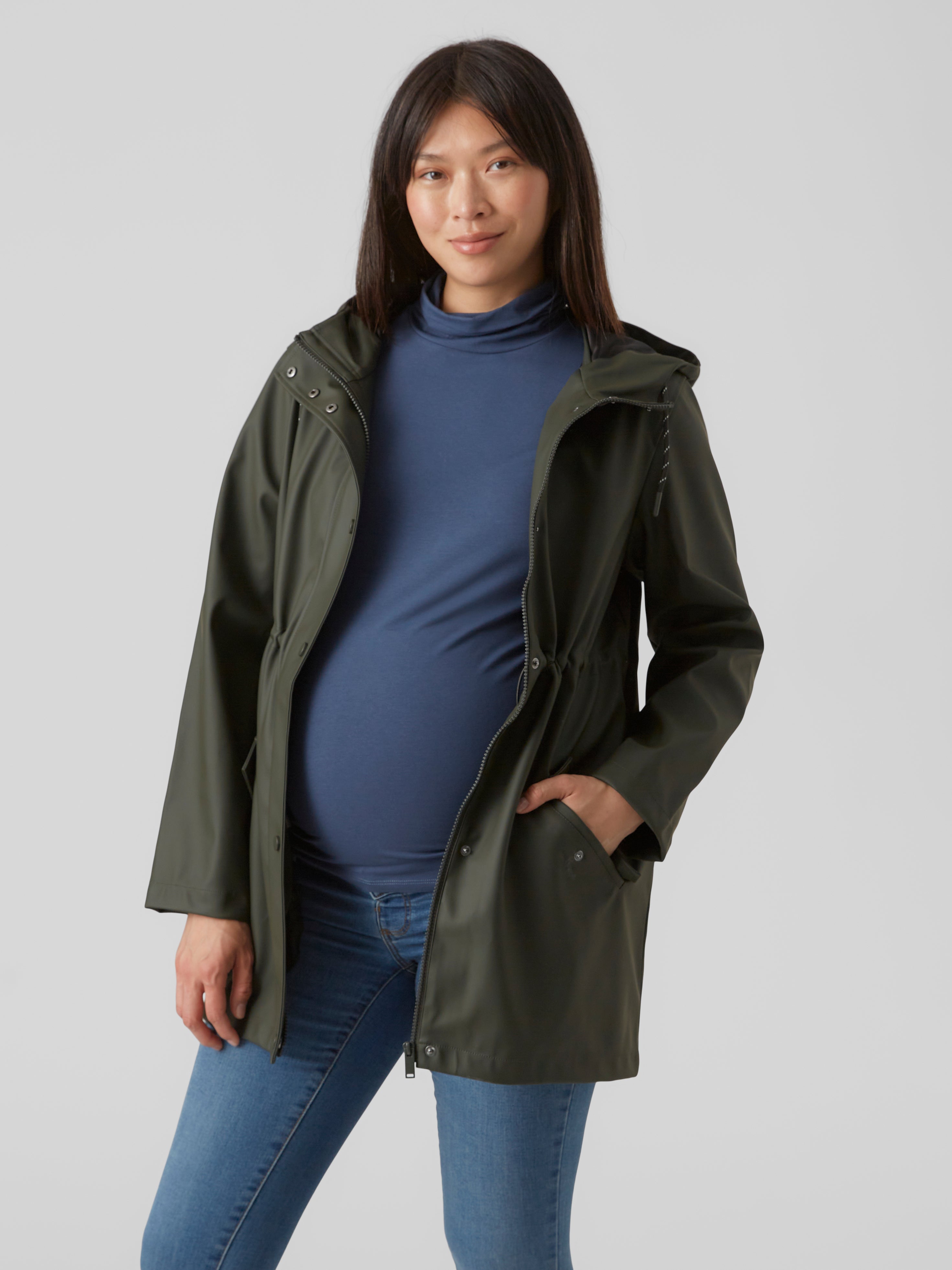 Maternityrainjacket Dark Grey MAMA.LICIOUS®