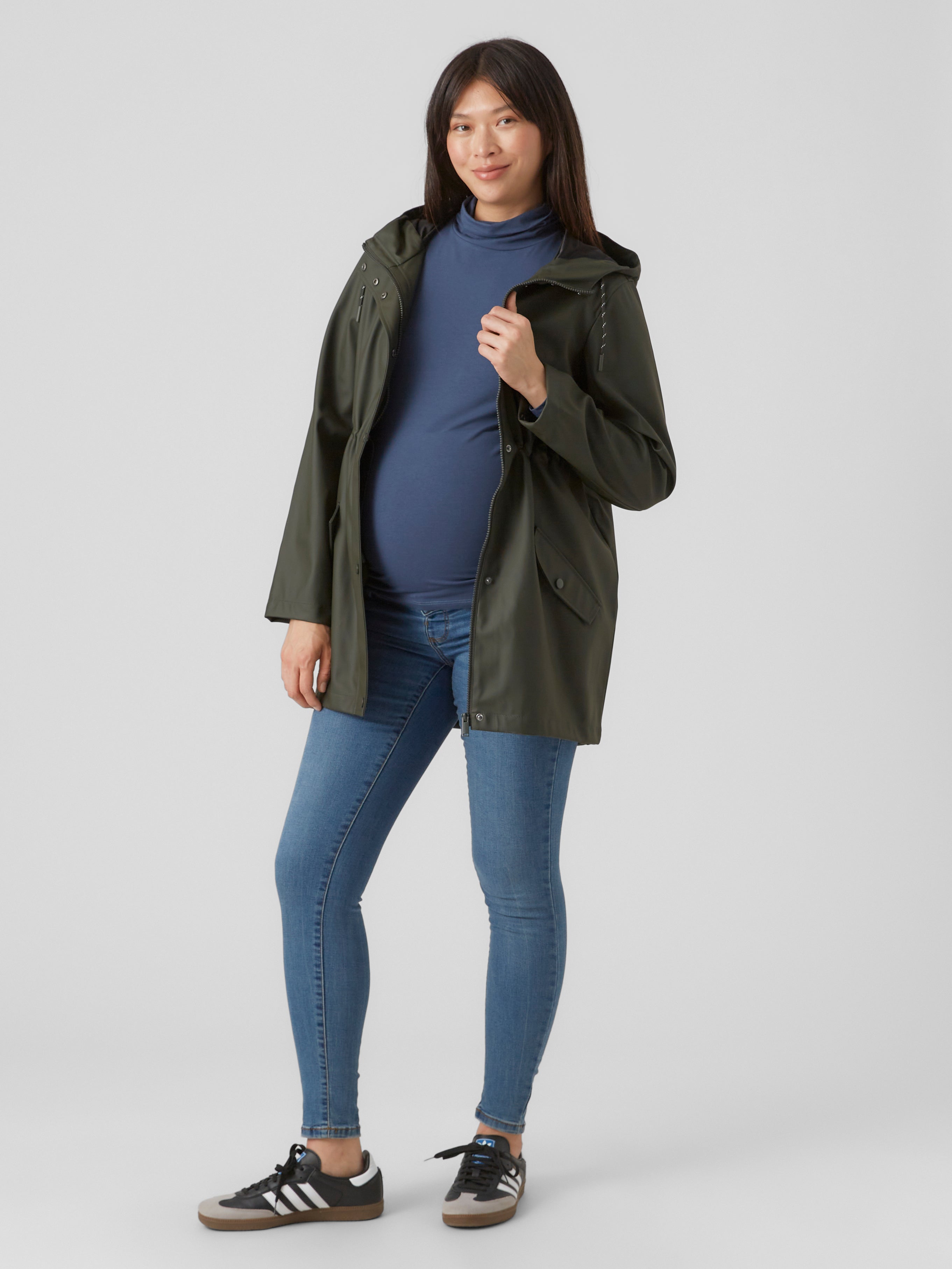 Maternityrainjacket Dark Grey MAMA.LICIOUS®