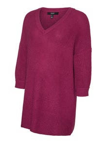 MAMA.LICIOUS Knitted maternity-pullover -Boysenberry - 20019703