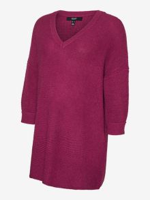 MAMA.LICIOUS Knitted maternity-pullover -Boysenberry - 20019703