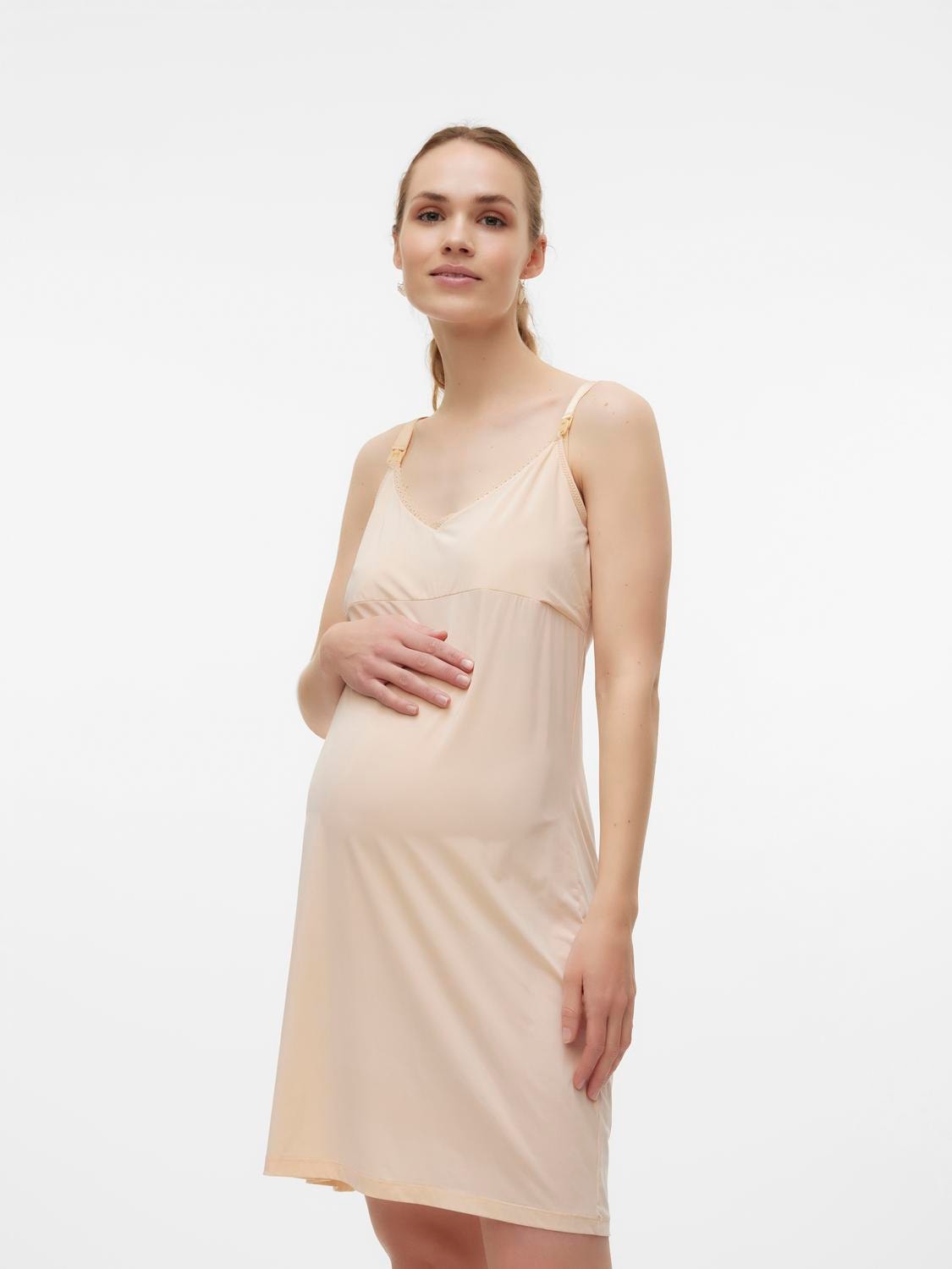 MAMA.LICIOUS Maternity-dress -Nude - 20019797