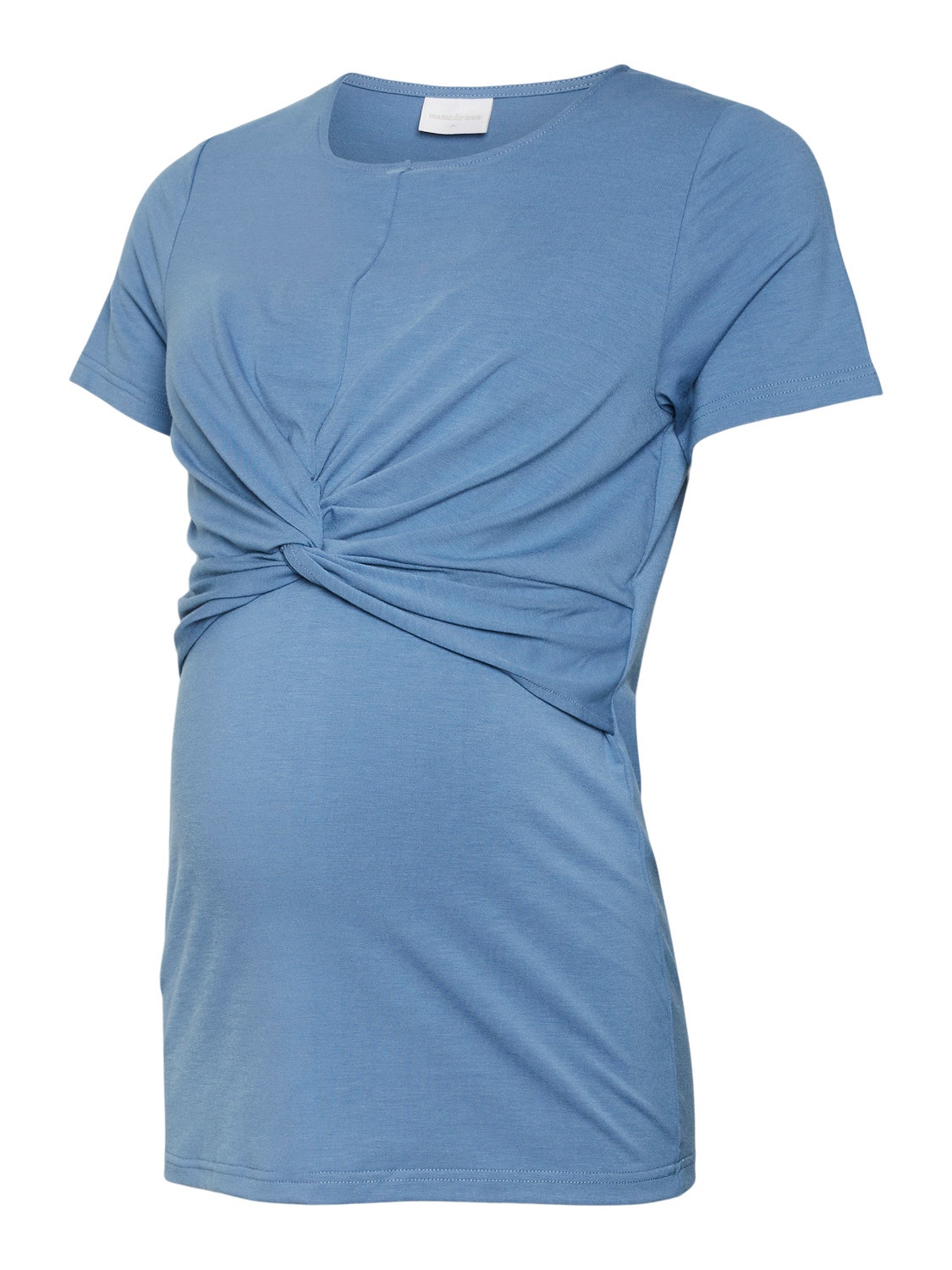 MAMA.LICIOUS Tops Regular Fit Col rond -Coronet Blue - 20019815