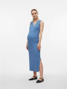 MAMA.LICIOUS Maternity-dress -Coronet Blue - 20019830