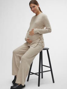 MAMA.LICIOUS Gebreide Zwangerschaps-broek -French Oak - 20019857