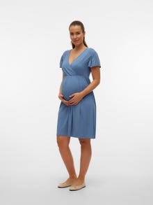 MAMA.LICIOUS Maternity-dress -Coronet Blue - 20019862