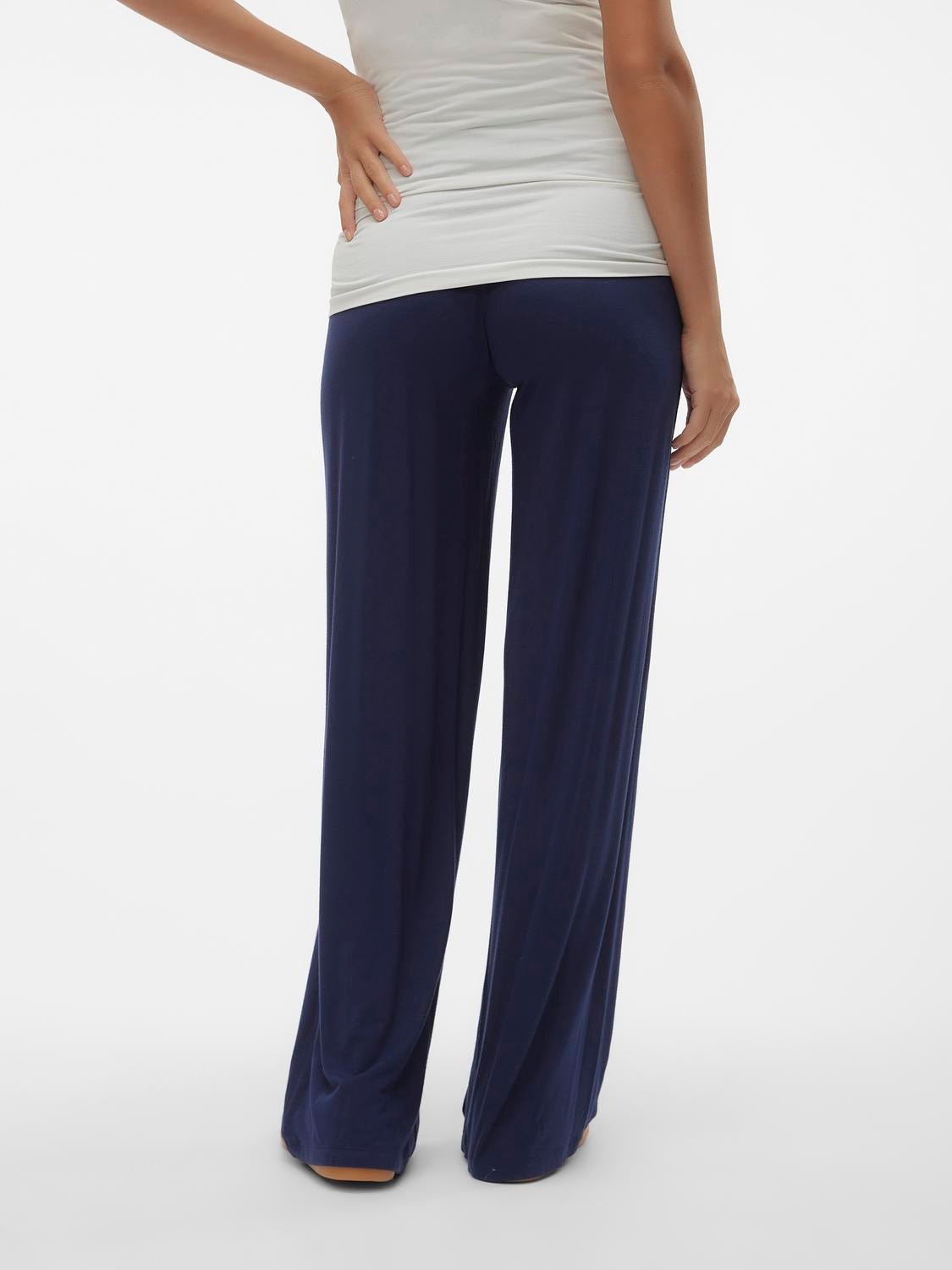 MAMA.LICIOUS Loose Fit Trousers -Naval Academy - 20019864